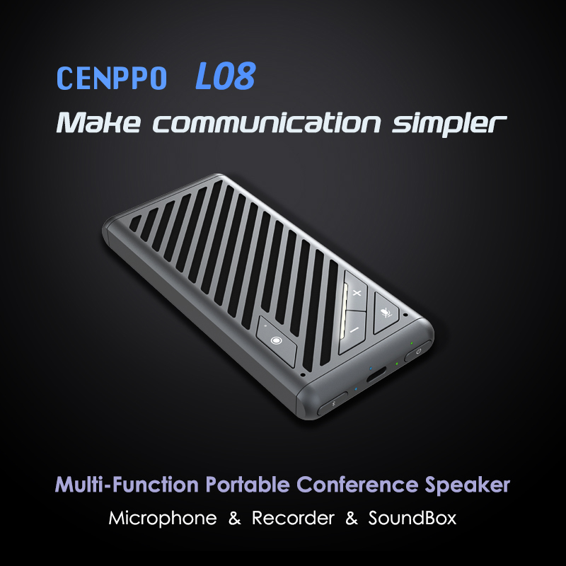 youyeetoo Portable Conference Speaker - Wireless Bluetooth - Enhanced Voice Pickup Leading Platforms, Home Office