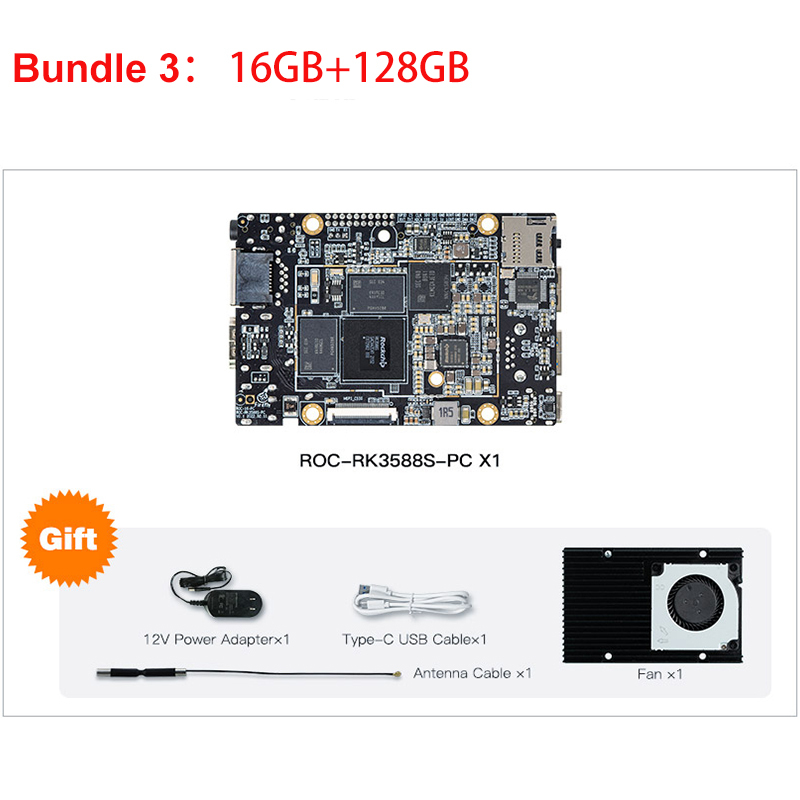 youyeetoo ROC-RK3588S-PC Rockchip RK3588 8K AI MainBoard 8core 64-bit 4GB/8GB/16GB LPDDR4 NPU 6Tops Support Android Debian11AIoT