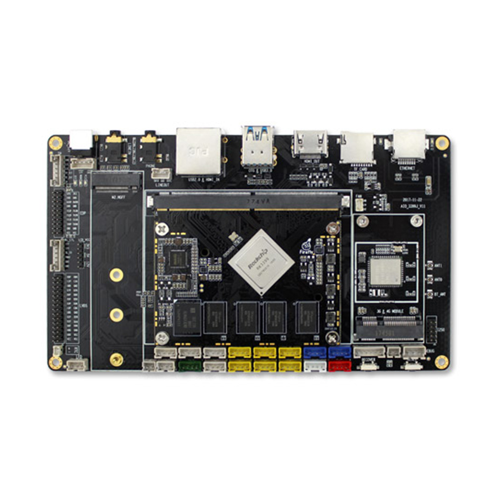 Firefly AIO 3399J Six-Core 64-Bit High-Performance 2GB DDR3 Dual-Channel 64-bit RAM Micro Controller Board  with HDMI-IN for AI