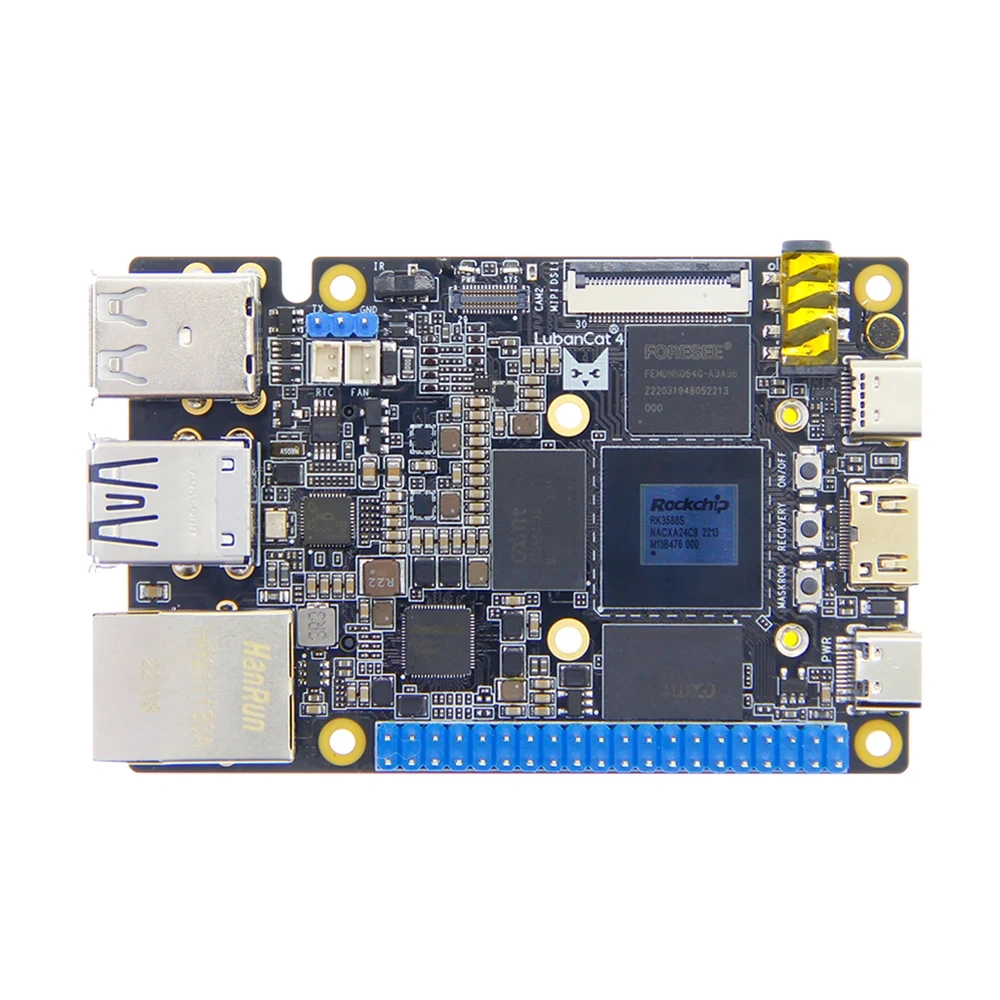 Lubancat 4 - 8K Card Computer -  Raspberry Pi Size - RK3588S