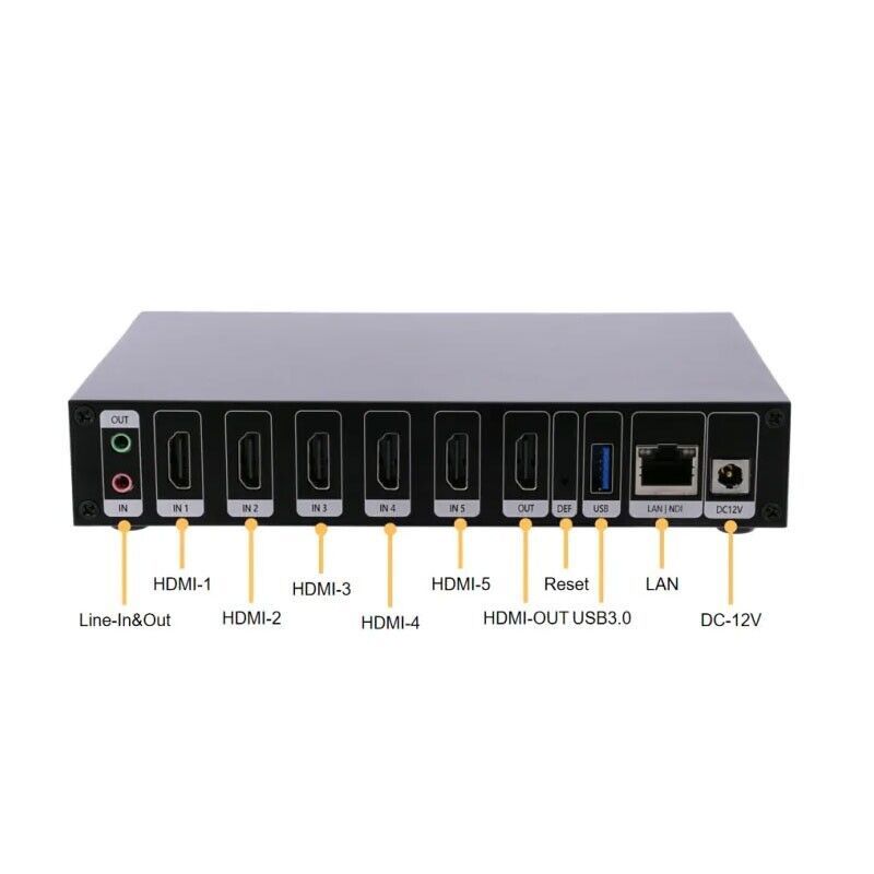 ENC5v2 5CH 4K HDMI Encoder Video Decoder SRT NDI RTMP HD Live Streaming