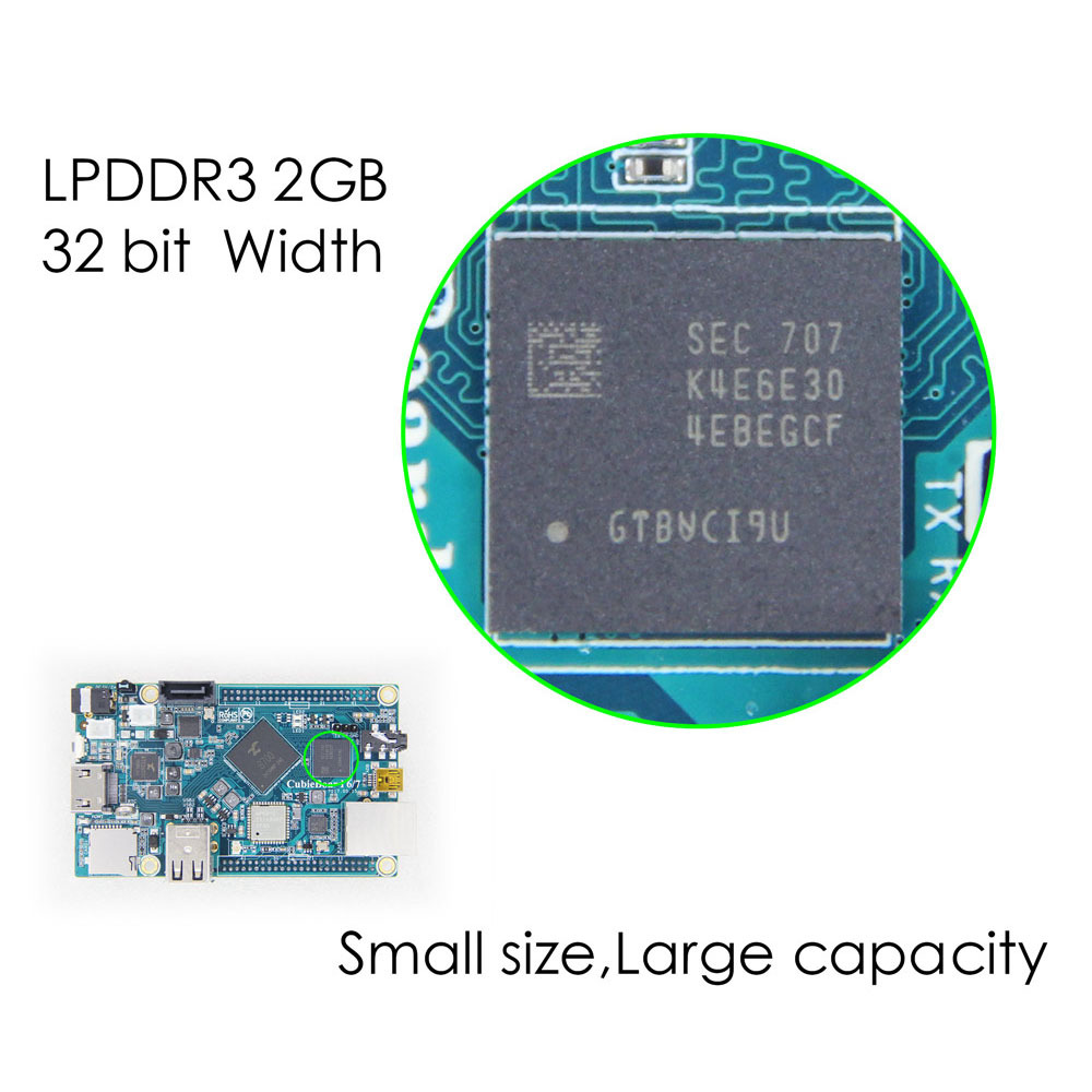 Cubieboard7 Actions SOC S700 ARM Cortex-A53四核2G LP DDR3 8G eMMC开发板/ android / linux /开源