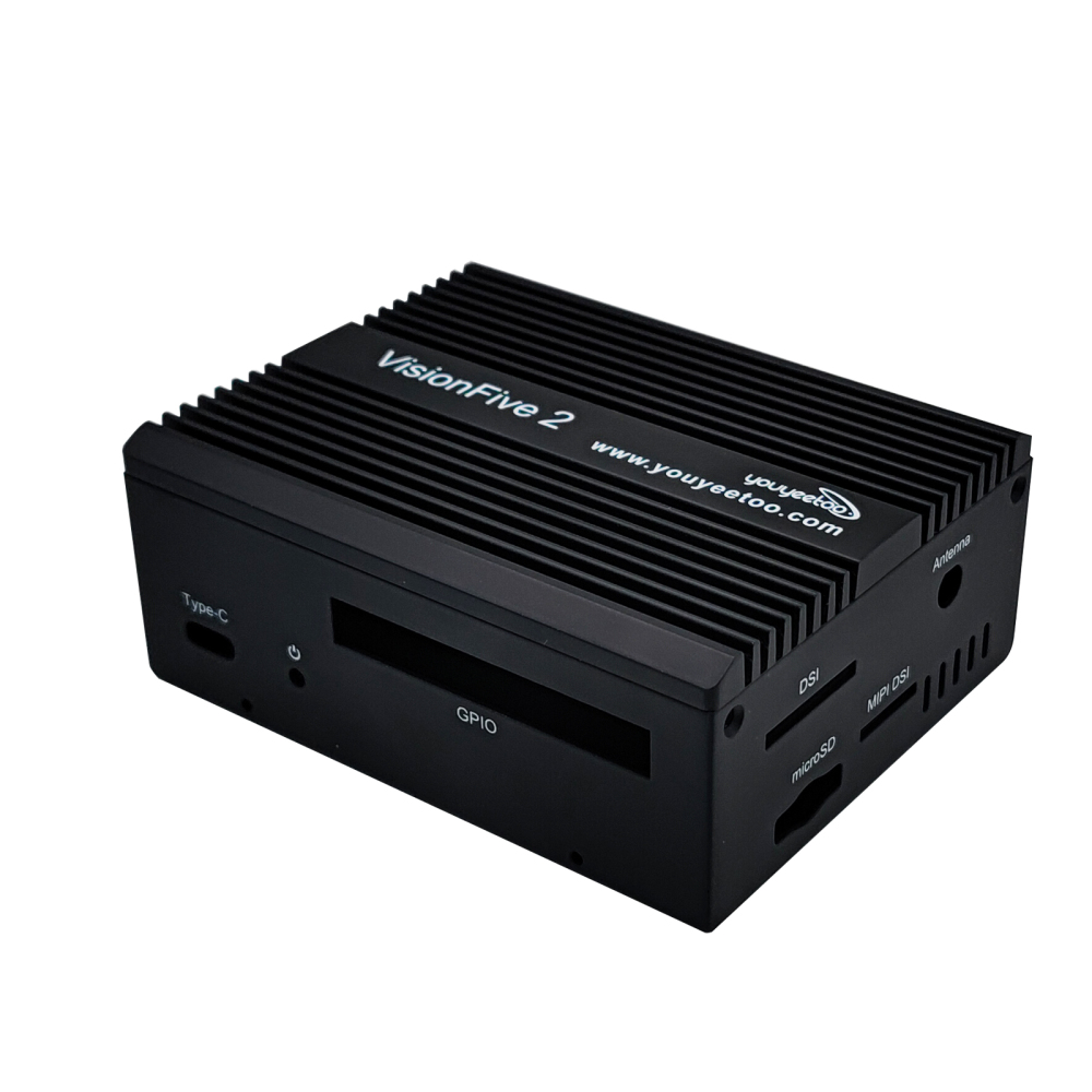 youyeetoo VisionFive V2 Metal Motherboard Case - Robust and Durable with Fit-for-Purpose Design and Heat Dissipation, Dustproof for Engineers, Mechanics, and Hardware Enthusiasts