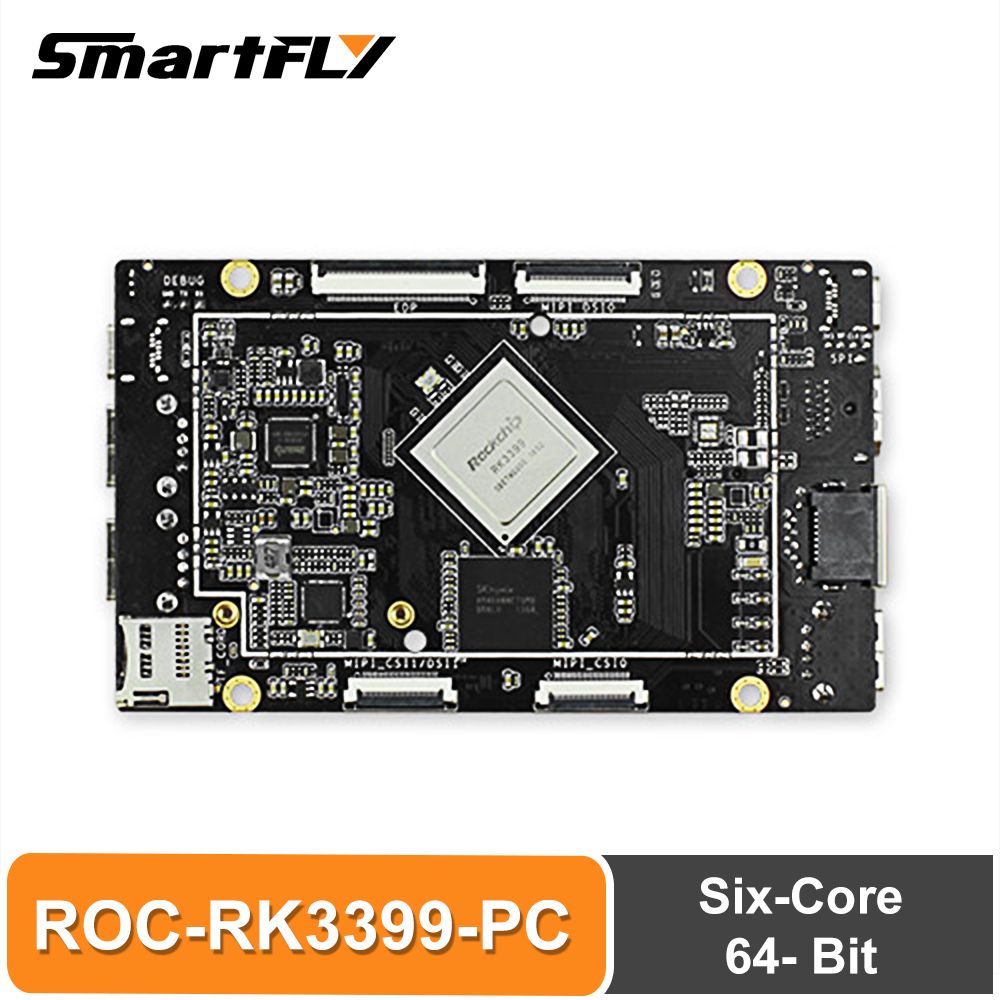 Firefly ROC-RK3399-PC Six-Core 64-Bit High-Performance 4GB LPDDR4 Dual-Channel 64-bit RAM Single Board Computer
