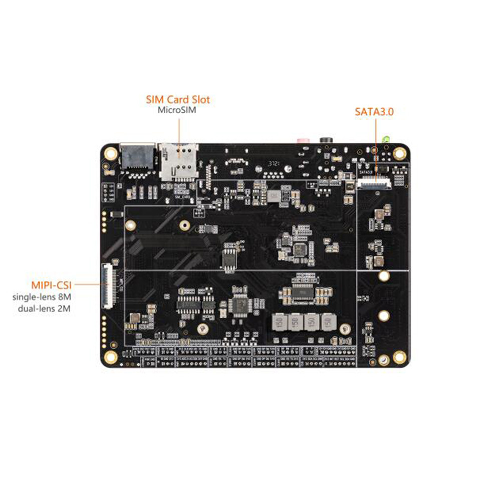 youyeetoo AIO-3566JD4 Quad-Core 64-Bit Cortex-A55 AI Mainboard 2G+32G 5GHz dual-band WiFi Supports Android, Ubuntu, Buildroot+QT