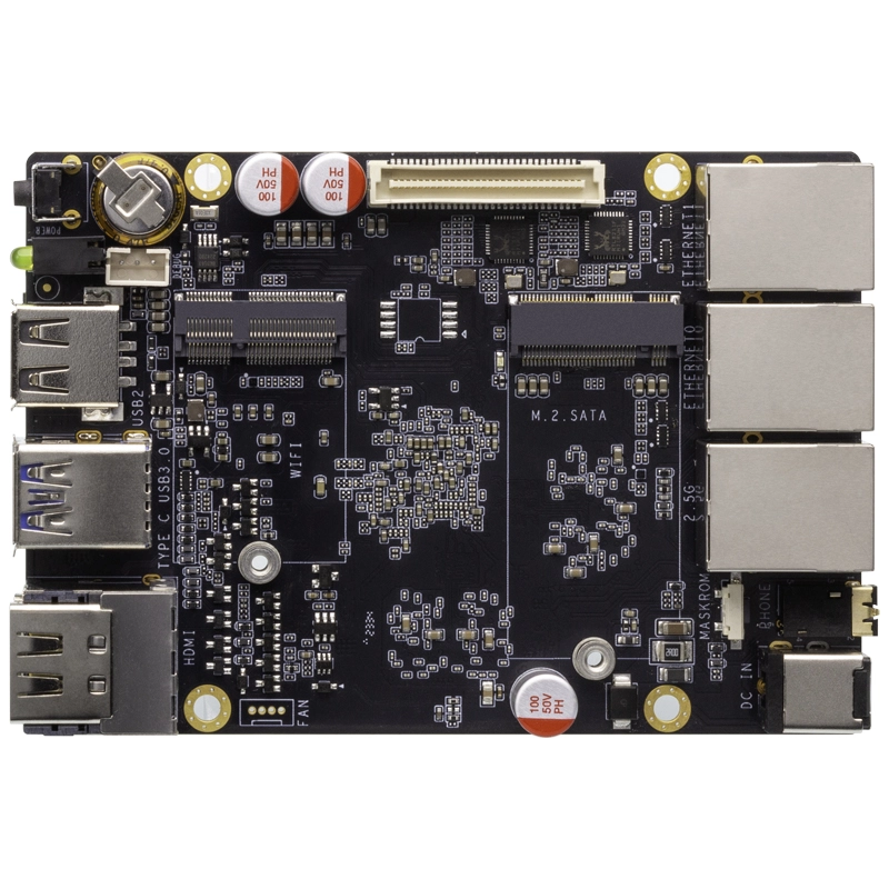 ROC-RK3588-RT Router  -8K 6TOPS AI SBC - Support Android Linux OpenWRT - 2.5GbE M.2 PCIE