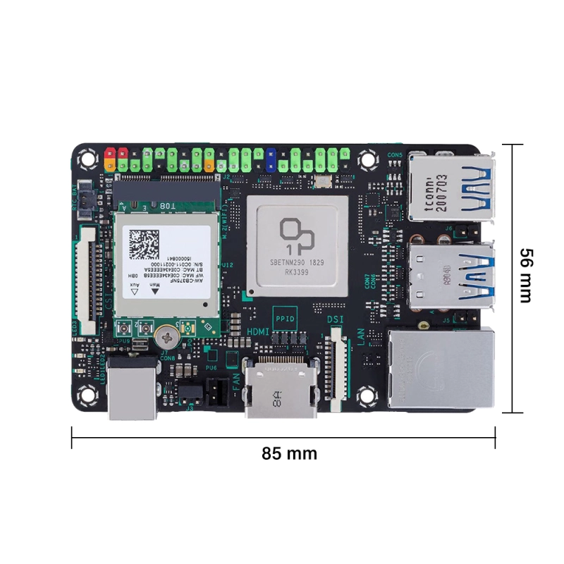 ASUS Tinker Board 2 Rockchip RK3399 an Arm-based Single Board Computer/SBC Support Android 10/Ubuntu Tinkerboard2/Tinker2b