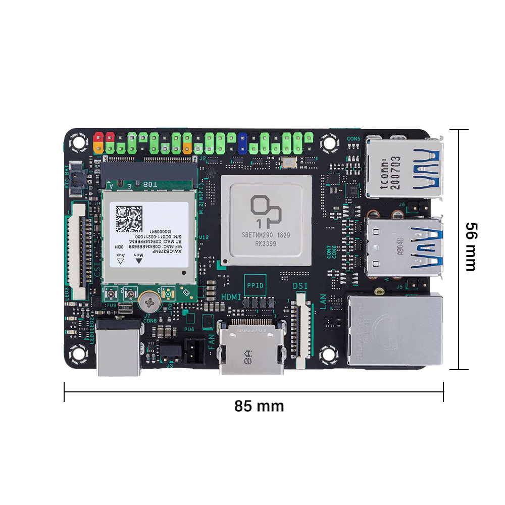 ASUS Tinker Board 2 Rockchip RK3399 an Arm-based Single Board Computer/SBC Support Android 10/Ubuntu Tinkerboard2/Tinker2b