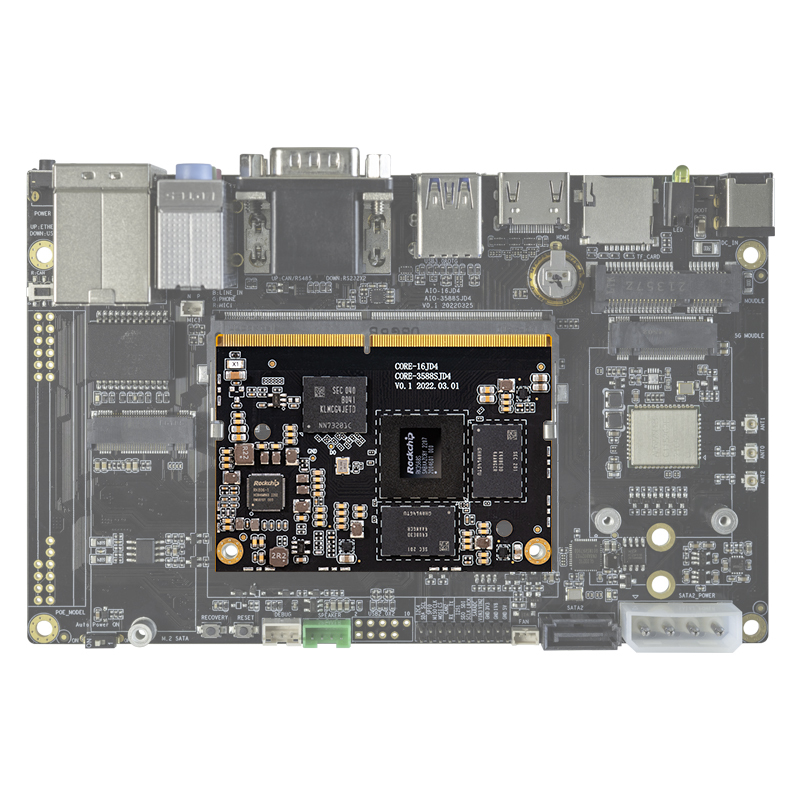 youyeetoo Core-3588SJD4 RockChip RK3588S 8-Core 8K AI Core Board  up to 2.4GHz NPU 6 TOPS Support UEFI Boot,Android 12.0,Linux