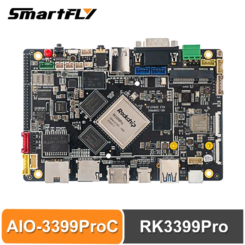Firefly AIO-3399ProC RK3399Pro Single Board Computer for Aiot Cortex-A72 Cortex-A53 LPDDR3 Linux+QT/Android/Ubuntu sbc