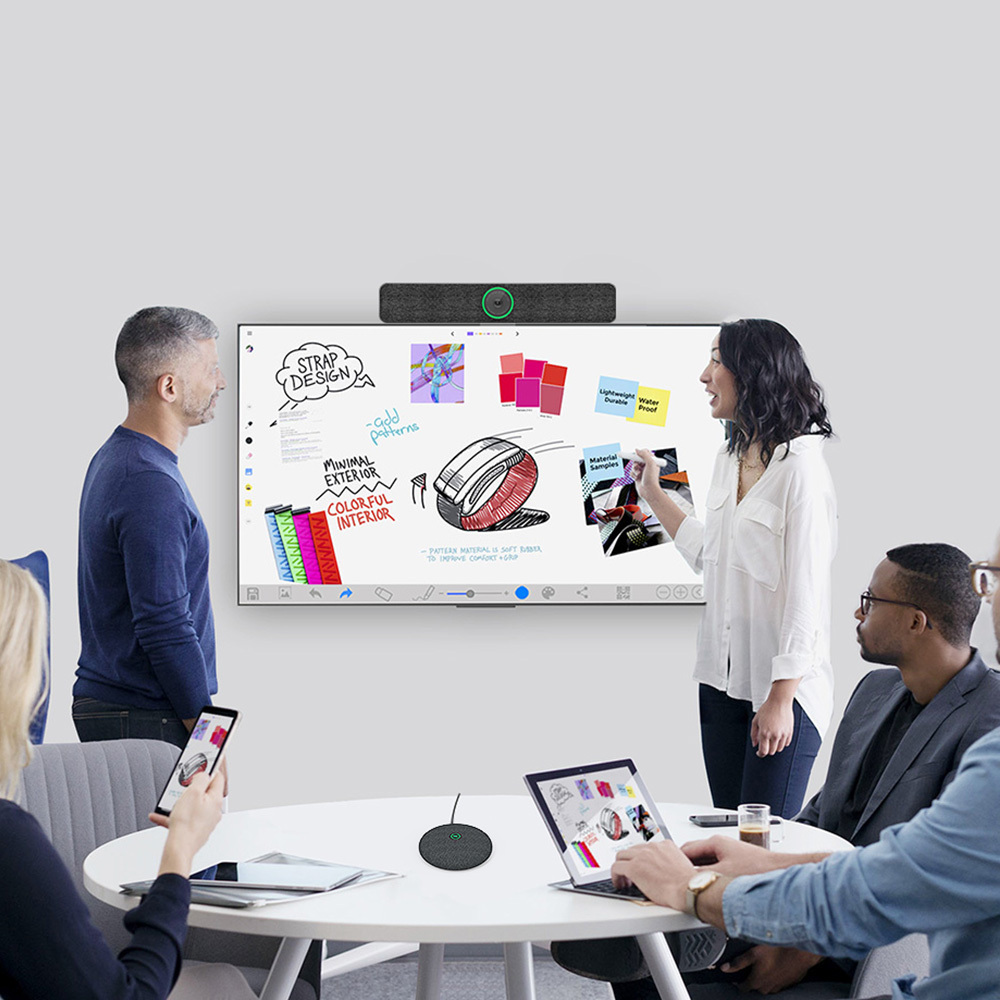 youyeetoo TB5 webcam 4k Ai Video Bar DSP Processor 116° Wide-view angle 5 Meters Pickup Range 1080P ePTZ Camera for Video Conference