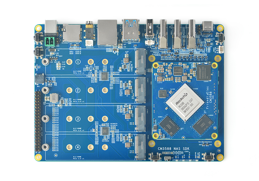 FriendlyElec CM3588 Nas Kit - Rockchip RK3588 Computing Module - NAS / Server / Android TV
