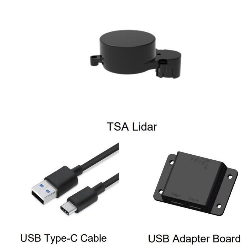EAI YDLIDAR TSA TOF LiDAR Range Distance 8m Scan Angle 360° Sweeper Range Frequency 3000 Hz Lidar Laser Ranging Sensor