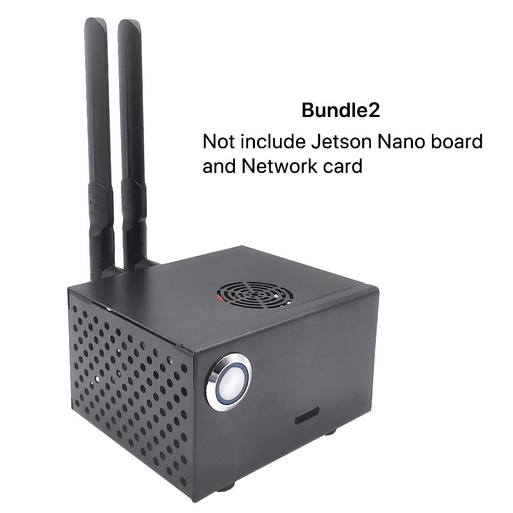 NVIDIA Jetson Nano Metal Case / Enclosure with Power & Reset Control Switch for NVIDIA Jetson Nano Developer Kit