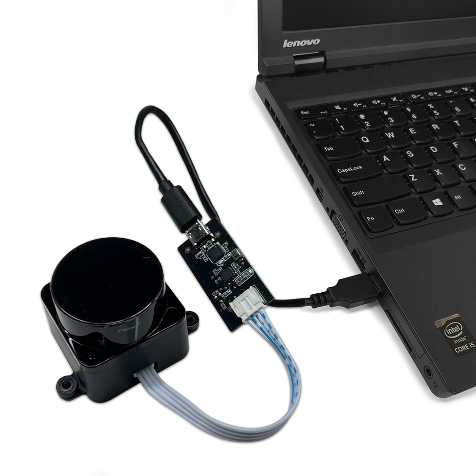 FHL-LD19 Lidar Sensor - 12Meter (39ft) 360° Ranging - Walnut
