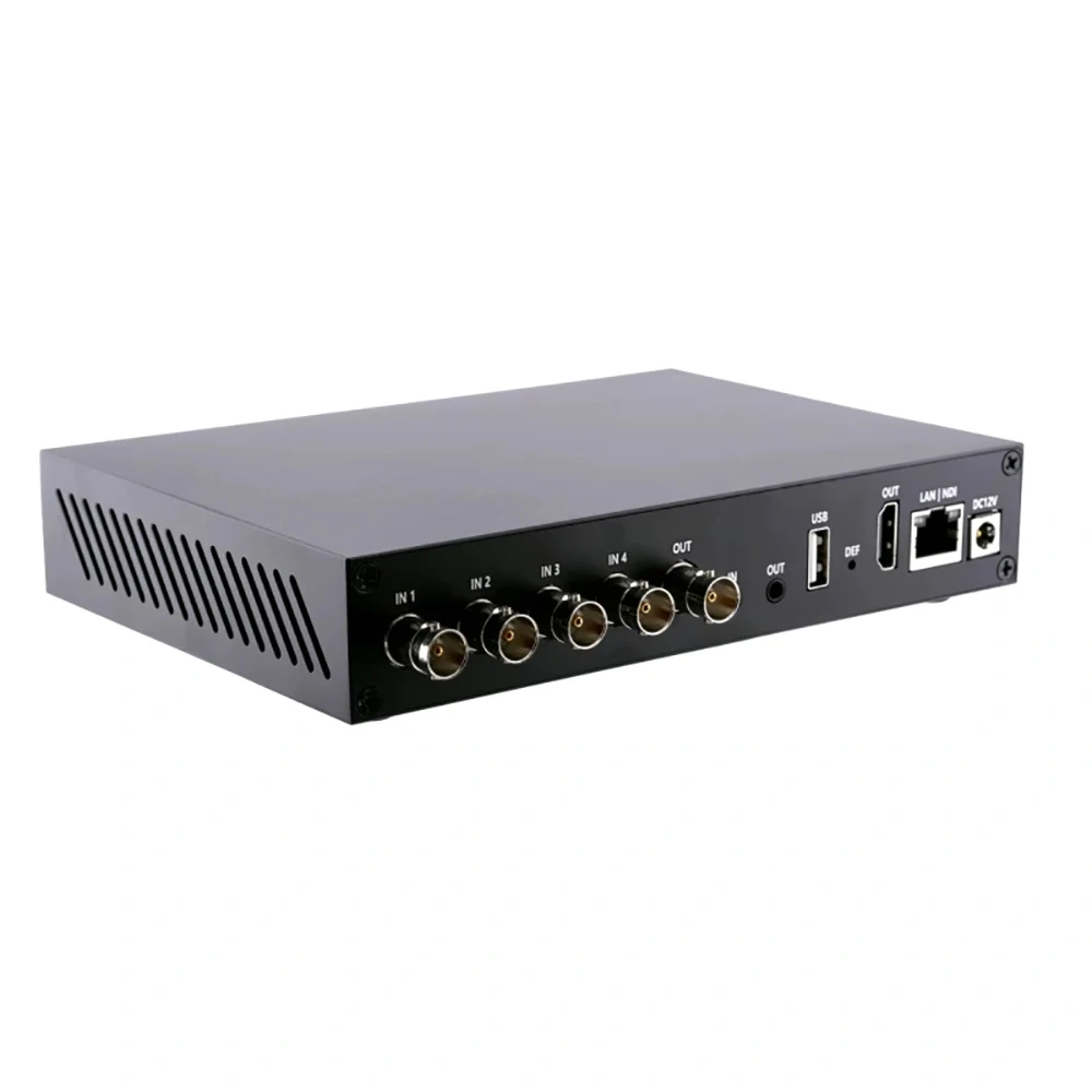 LinkPi ENC4S NDI Encoder - 4x SDI Encoder, 4K Decoder SRT, NDI, RTMP Live Streaming