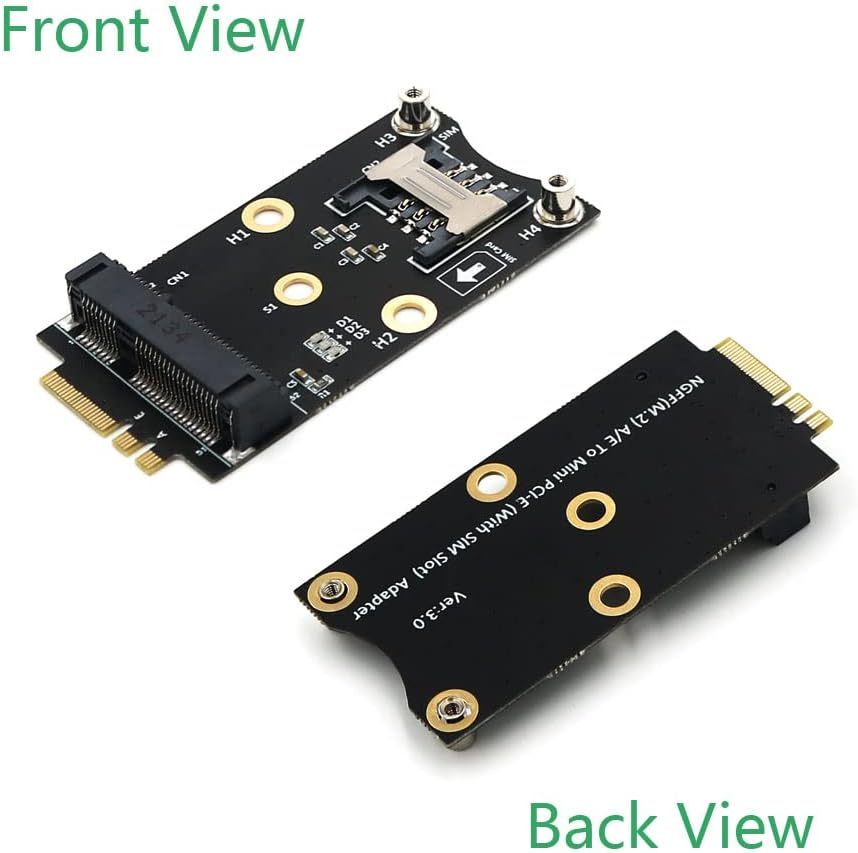 [youyeetoo X1 4G adapter ]Mini PCI-E to M.2(NGFF) Key A/E Adapter with SIM Card Slot