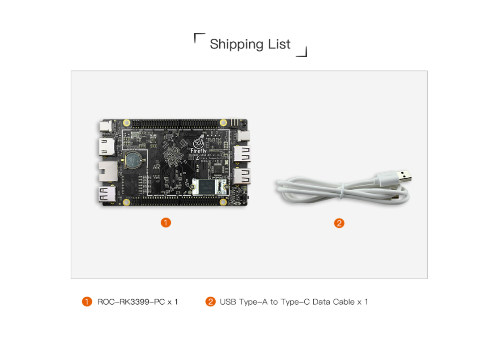 Firefly ROC-RK3399-PC Six-Core 64-Bit High-Performance 4GB LPDDR4 Dual-Channel 64-bit RAM Single Board Computer
