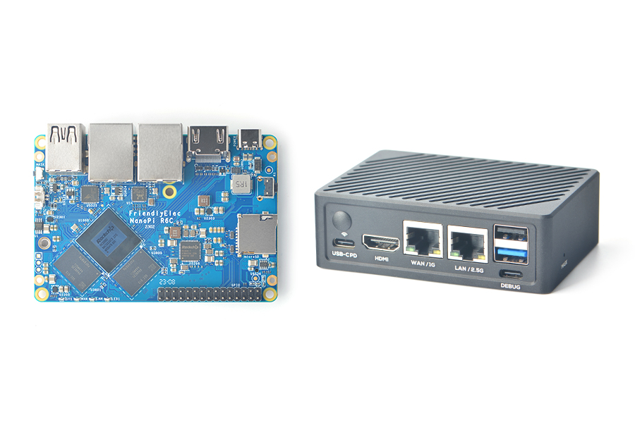 NanoPi R6C 2.5GbE Openwrt Router- 8K Vedio decode 6TOP AI NPU
