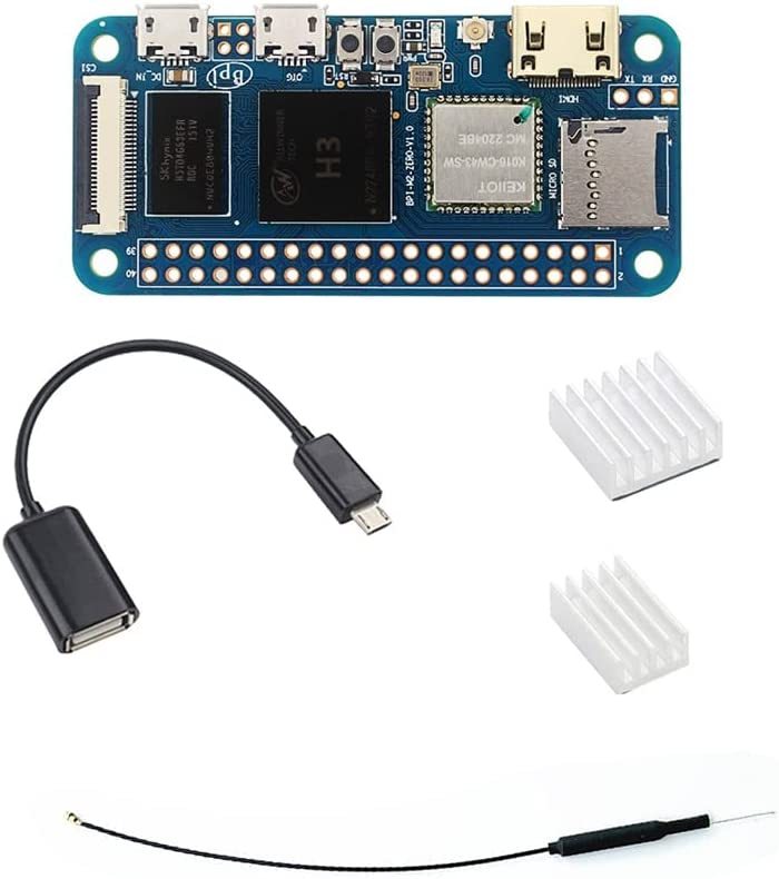 Banana Pi BPI-M2 ZERO, Raspberry Pi Zero W Alternative, 512MB SDRAM Mini HDMI onboard WiFi (AP6212) & Bluetooth