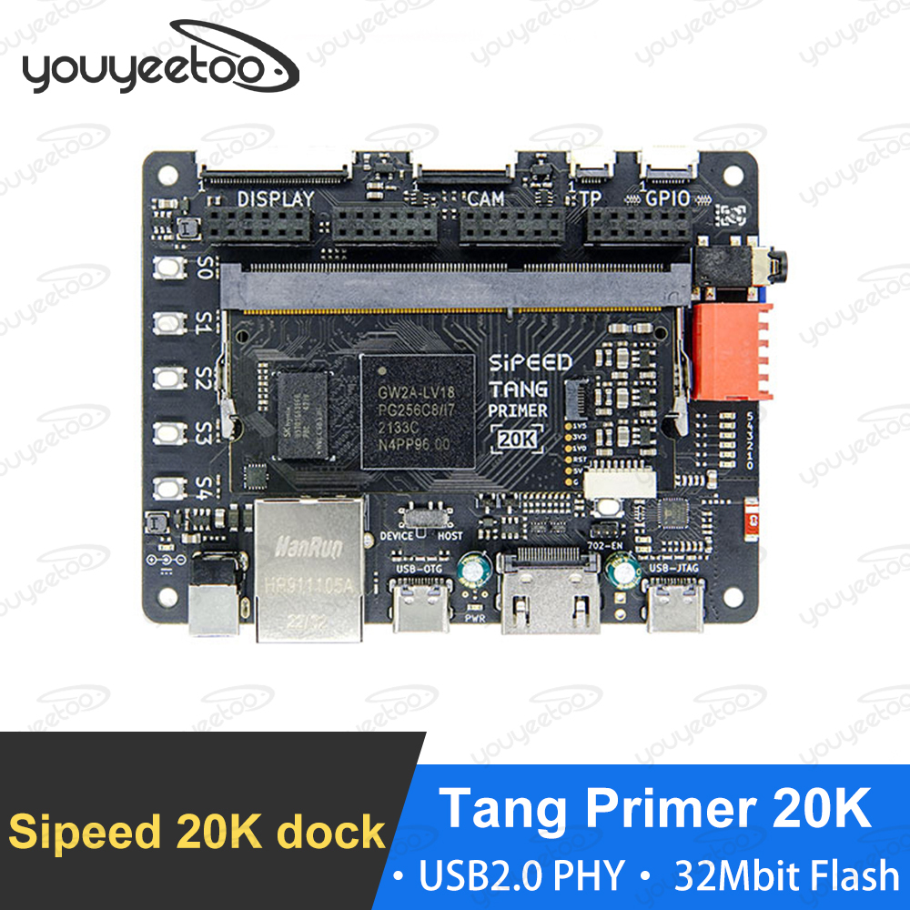 Sipeed Tang Primer GOWIN GW2A FPGA GoAI 20K Core Board / Lite ext-board / Dock ext-board 1Gbit DDR3 MIC Array Connector