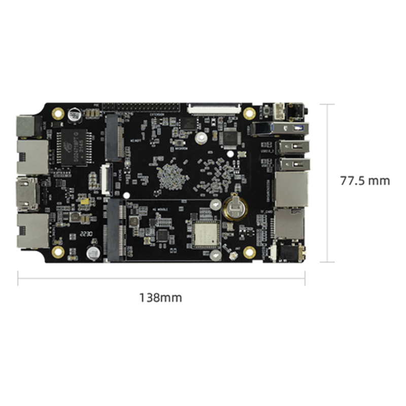 Youyeetoo ROC-RK3568-PC SE Quad-core 64-bit Cortex-A55 1Tops@INT8 RKNN NPU DevelopBoard 2GB/4GB/8GB LPDDR4 Support Android11. 0