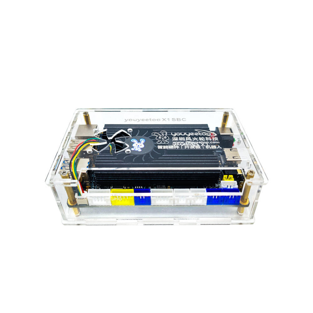 Acrylic case for youyeetoo x1 - N5105 X86 Windows Single Board Computer