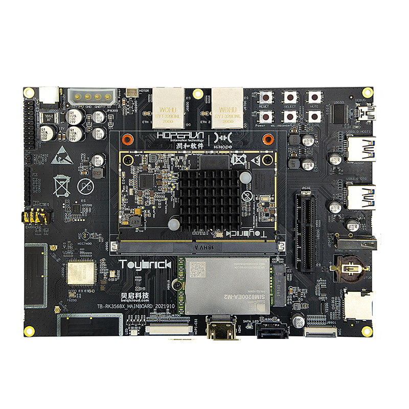youyeetoo HH-SCDAYU200 Rockchip RK3568 OpenHarmony Development Kit  2GB LPDRR4 + 8GB eMMC Mali-G52 GPU Supports Android,Linux