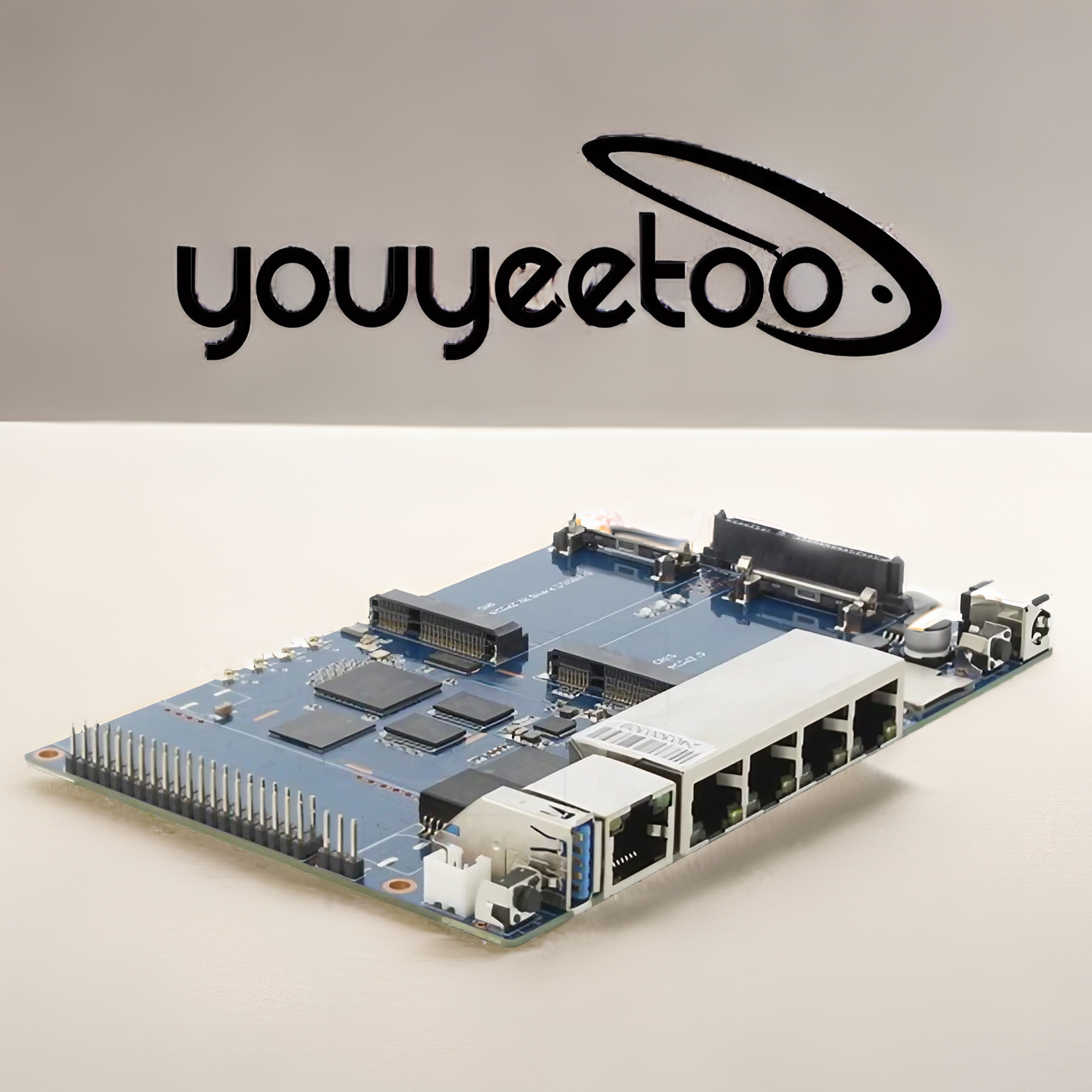 YOUYEETOO Banana Pi BPI-R64 With MT7615 Module R64 Metal Case