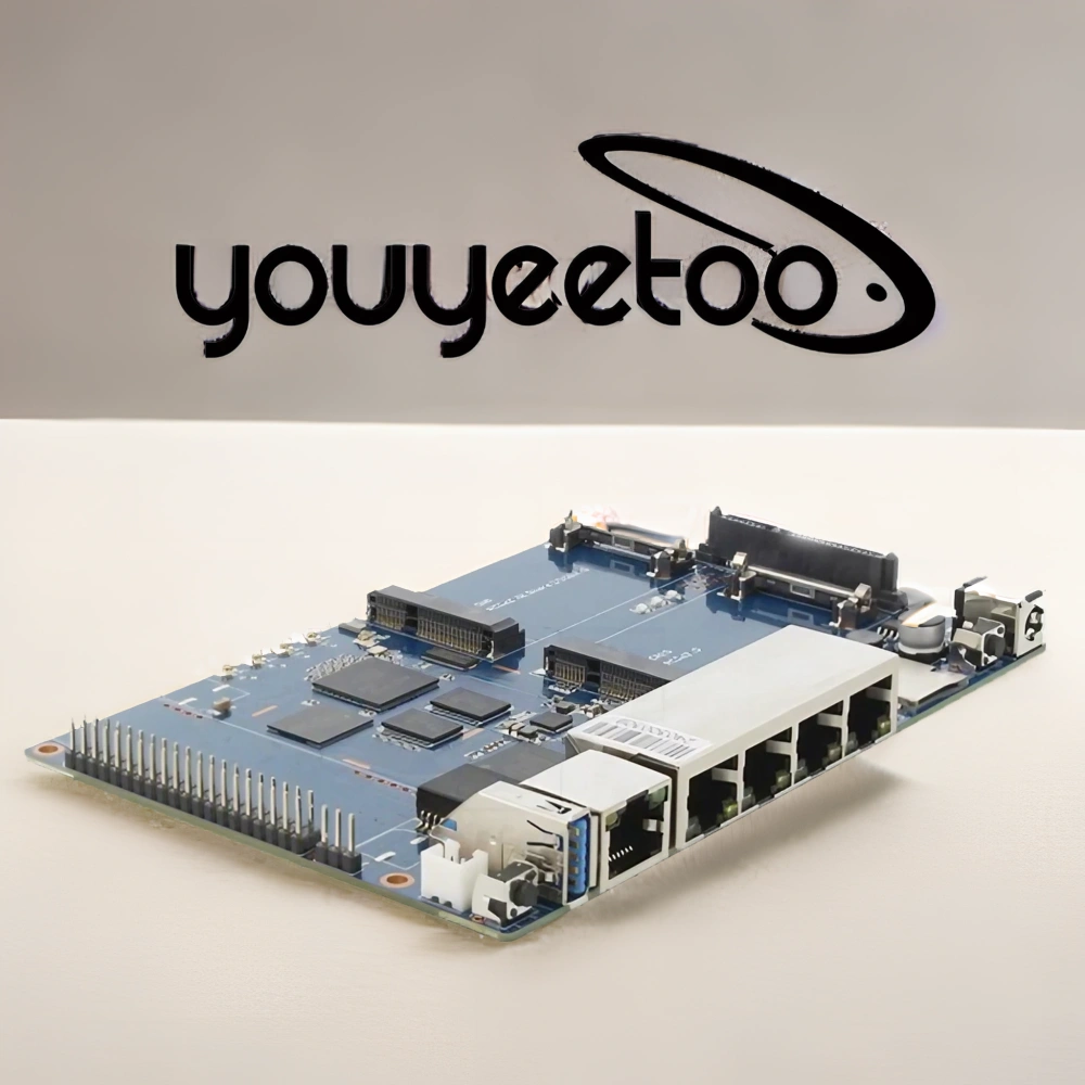 YOUYEETOO Banana Pi BPI-R64 With MT7615 Module R64 Metal Case
