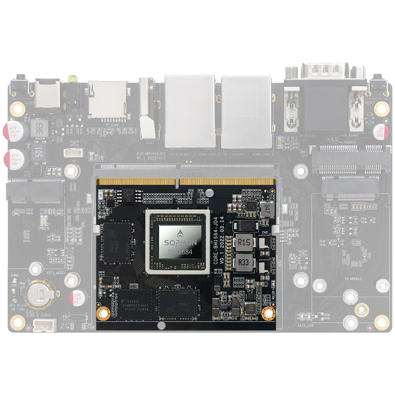 Youyeetoo Core-1684JD4 AI Core board SOPHON BM1684 Octa-core A53 Large Memory and High Computing Power 6GB/12GB LPDDR4/LPDDR4X