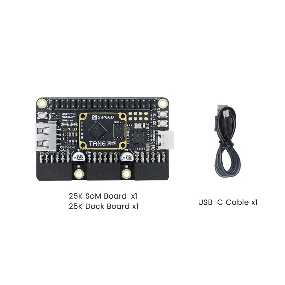 Sipeed Tang Primer 25K - 23040 Logic Cells for FPGA, FPGA Board - For Retro gaming, DVP camera management, and LED matrix control.