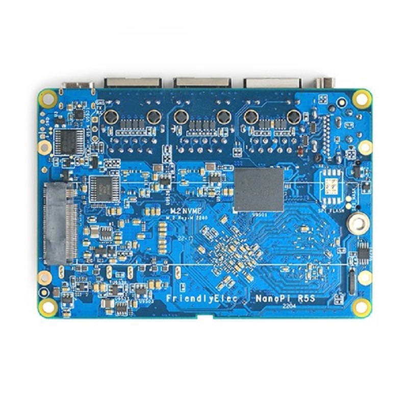 youyeetoo NanoPi R5S Rockchip RK3568 SBC Quad-core ARM Cortex-A55 CPU 2GB+8GB support NVME, PCIe WiFi ,0.8T NPU