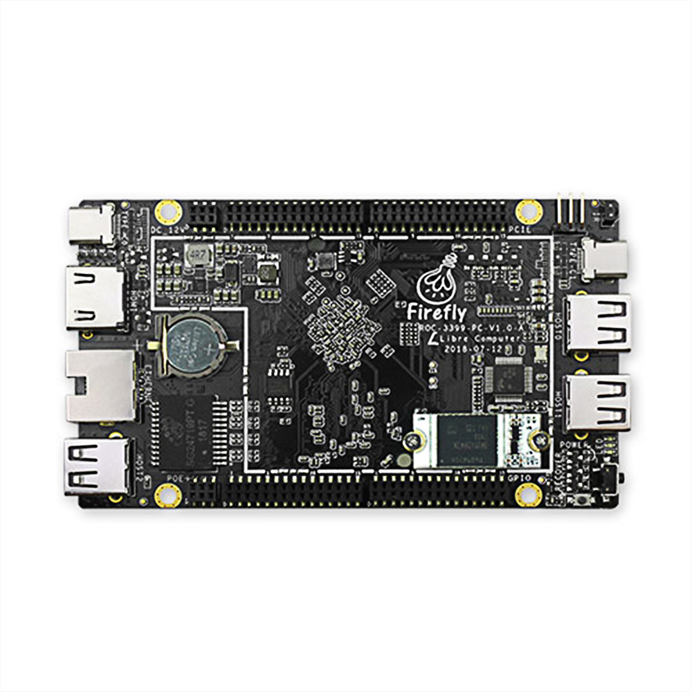 Firefly ROC-RK3399-PC Six-Core 64-Bit High-Performance 4GB LPDDR4 Dual-Channel 64-bit RAM Single Board Computer