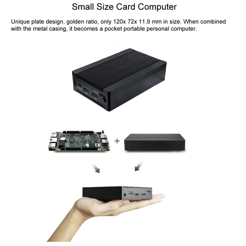 Firefly ROC-RK3399-PC Six-Core 64-Bit High-Performance 4GB LPDDR4 Dual-Channel 64-bit RAM Single Board Computer