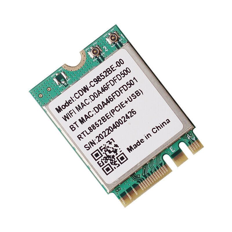 Wi-Fi 6 module CDW-C9852BE Realtek RTL8852BE NGFF M.2 2230 wifi card 2.4G/5GHzwifi Bluetooth 5.0