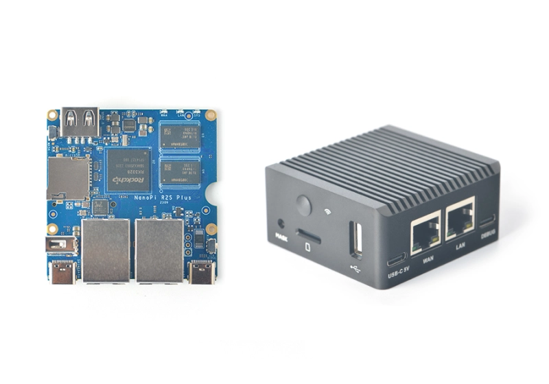 NanoPi R2S Plus Openwrt Router - NanoPi R2S upgrade - 1GB RAM 32GB EMMC - FriendlyWrt, OpenMediaVault, Debian Core and Ubuntu core