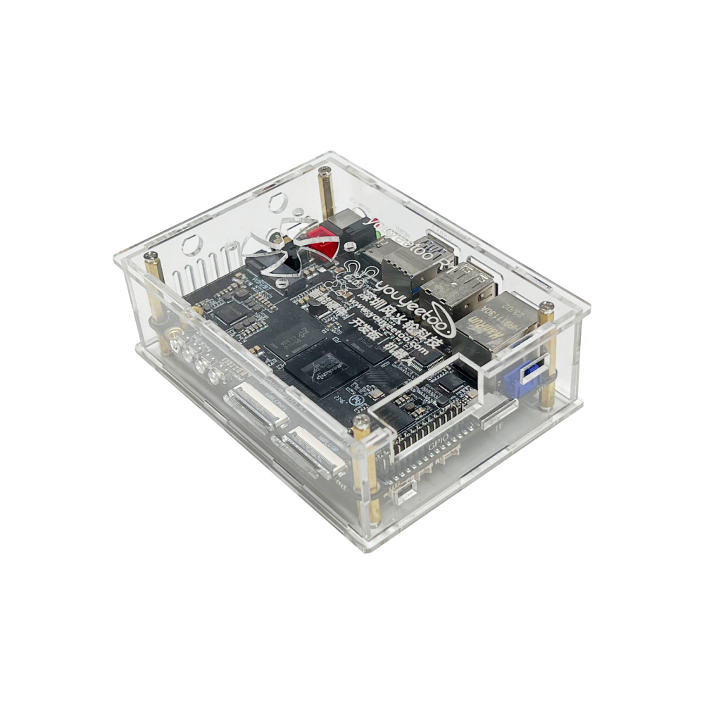 Acrylic case for youyeetoo R1 - rk3588s 100 x 69.3mm Single Board Computer