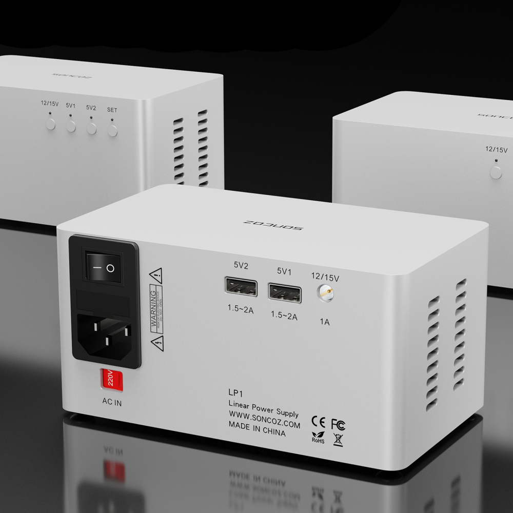 Soncoz LP1 Ultra-low Linear Power Supply customized HIFI Toroidal Transformer 5 TPS7A4700 Audio linear power supply 5v/12v/15v