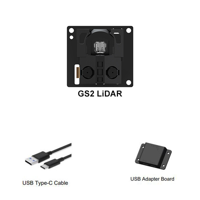 EAI YDLIDAR GS2 laser radar ranging sensor Range Frequency 28Hz robot Scan Angle 100° sweeper obstacle avoidance lidar module