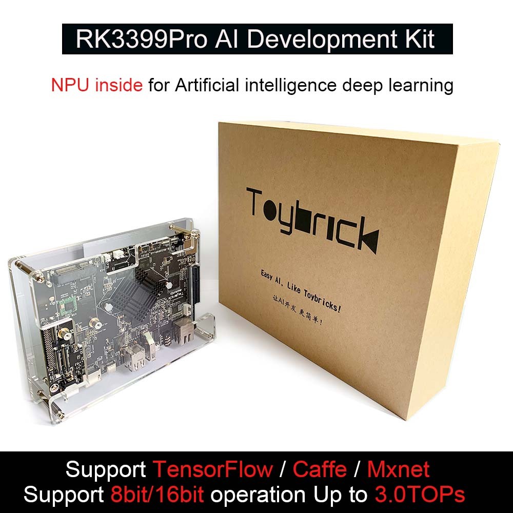 TB-RK3399Pro AI Development Kit Single Board Computer for AI Deep Learning Accelerate TensorFlow Android/linux