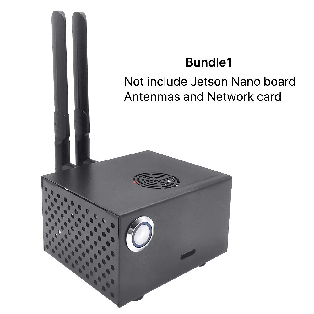 NVIDIA Jetson Nano Metal Case / Enclosure with Power & Reset Control Switch for NVIDIA Jetson Nano Developer Kit
