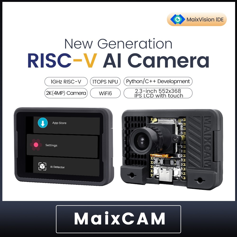 Sipeed MaixCAM - Specializing in AI application deployment, RISC-V ARM Multi-core SG2002, MaixCAM MaixPy MaixCDK -  Easy for AI Application