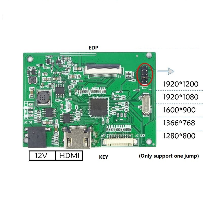 HDMI to EDP Apadter - HDMI 1.4, 30pin EDP, No Driver request, 5 Resolutions, Up to 1920x1200 output