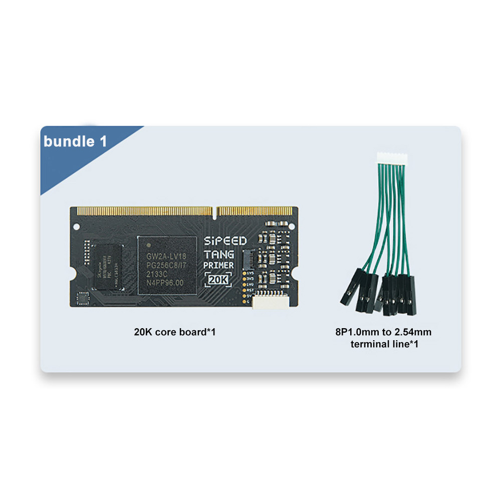 Sipeed Tang Primer GOWIN GW2A FPGA GoAI 20K Core Board / Lite ext-board / Dock ext-board 1Gbit DDR3 MIC Array Connector
