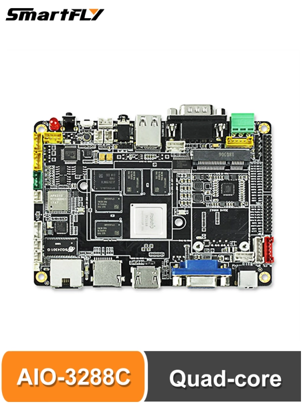 firefly AIO-3288C with RK3288 quad-core Cortex-A17 processor, frequency up to 1.8GHz, integrated quad-core Mali-T764 GPU Single Board Computer