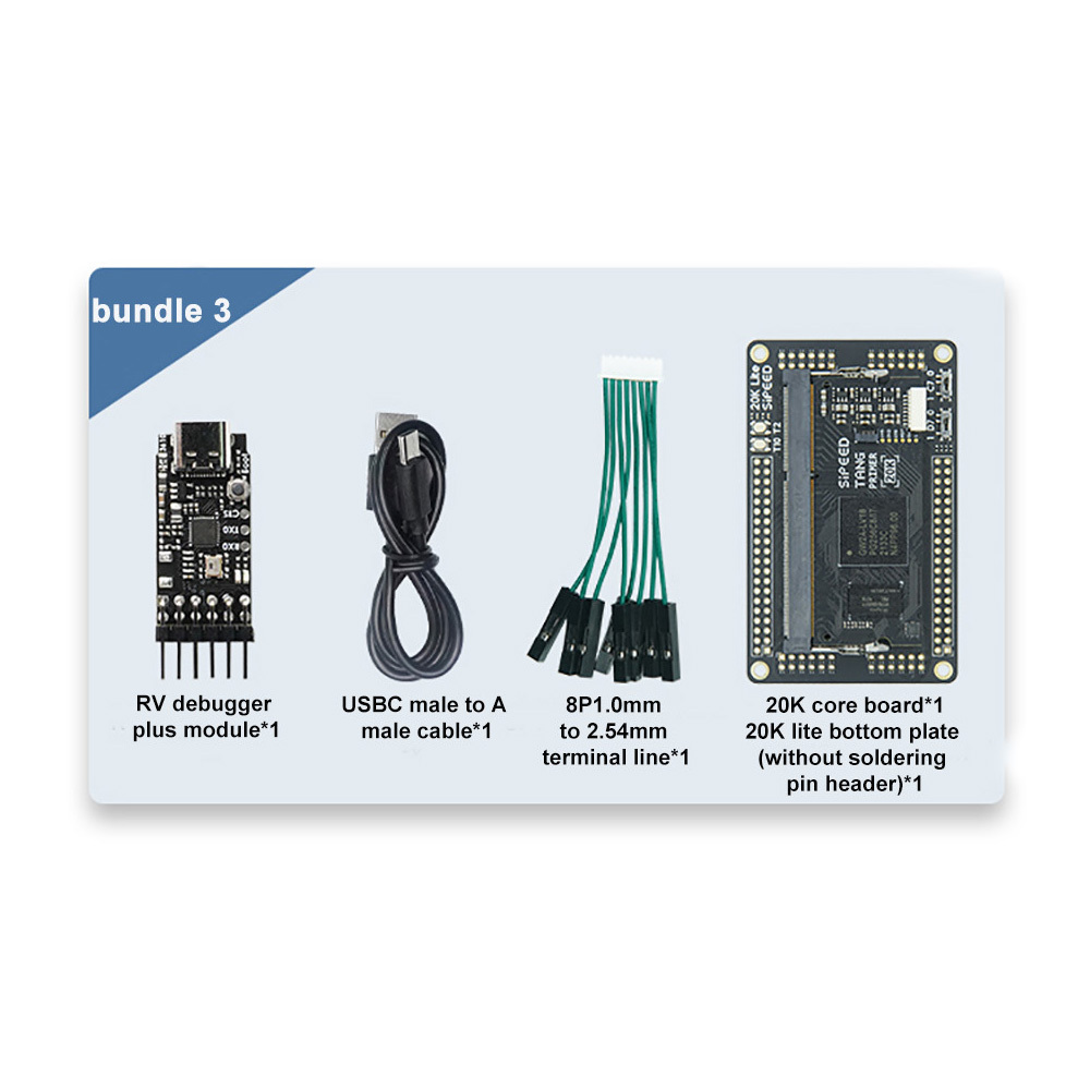 Sipeed Tang Primer GOWIN GW2A FPGA GoAI 20K Core Board / Lite ext-board / Dock ext-board 1Gbit DDR3 MIC Array Connector