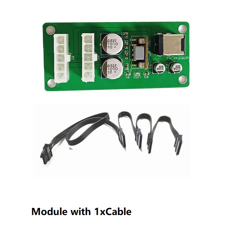 SATA Power Module - 12V DC5525 Input , Support up to 8xSATA