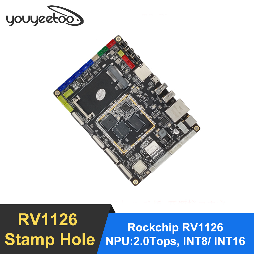Thinkcore TC Rockchip RV1126/ RV1109 Stamp Hole Development kits Quad-core ARM Cortex-A732-bit 2.0 Tops NPU Supports Linux