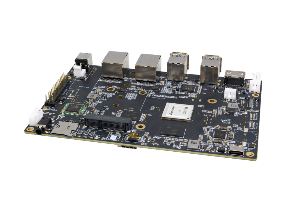 Banana Pi BPI-F3 - Industrial grade RISC-V SBC, 2.0 TOPs,  8GB RAM 16GB eMMC,  2xGbE Ethernet prot - Armbian Bianbu